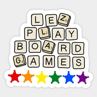 LezPlayBoardGames Logo Sticker